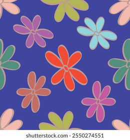 botanical floral vector seamless pattern with roses herbs and leaves big set background with flowers