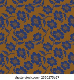 botanical floral vector seamless pattern with roses herbs and leaves big set background with flowers