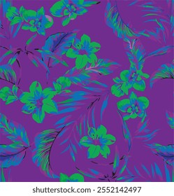 botanical floral vector seamless pattern with roses herbs and leaves big set background with flowers