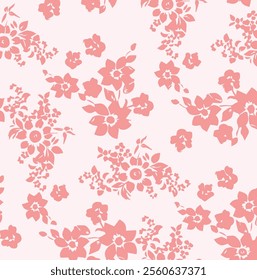 botanical floral vector seamless pattern with roses herbs and leaves big set background with flowers