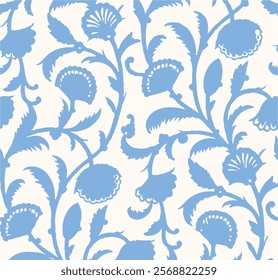 botanical floral vector seamless pattern with roses herbs and leaves big set background with flowers