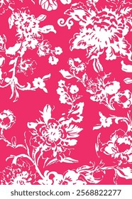 botanical floral vector seamless pattern with roses herbs and leaves big set background with flowers