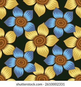 botanical floral vector seamless pattern with roses herbs and leaves big set background with flowers
