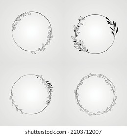 botanical floral vector set isolated ornament