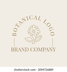 Botanical Florist One Line Illustration