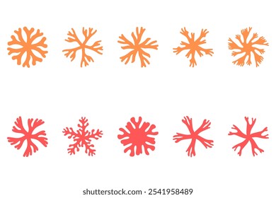Botanical flower design set. Decorative floral icon