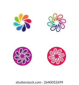 Botanical Flower Emblem Design with Natural Beauty and Organic Style