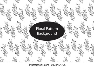 Botanical flower leaves pattern background. design for paper, cover, fabric, interior decor and other users.