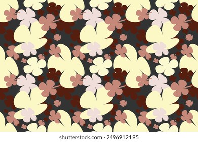 Botanical Flower Pattern, Seamless Digital Design, Watercolor Textile Allover Abstract Design. flower, pattern, floristic, floral, bouquet,