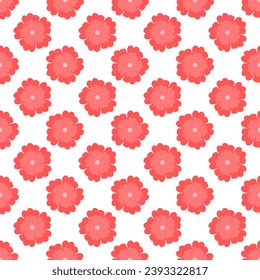 Botanical flower pattern. Seamless nature vector