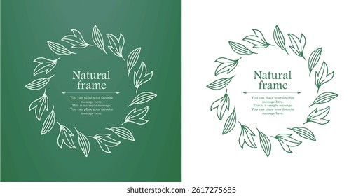 Botanical Frame Design Set for Elegant Layouts