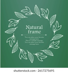 Botanical Frame Design Set for Elegant Layouts