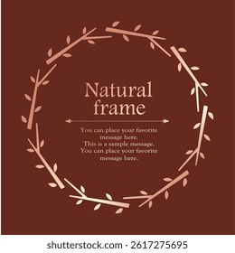 Botanical Frame Design Set for Elegant Layouts