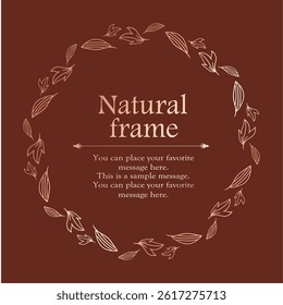 Botanical Frame Design Set for Elegant Layouts