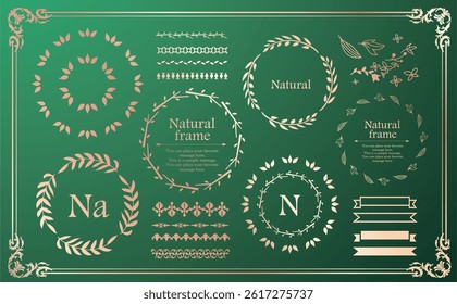 Botanical Frame Design Set for Elegant Layouts
