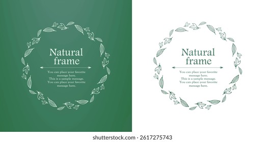 Botanical Frame Design Set for Elegant Layouts