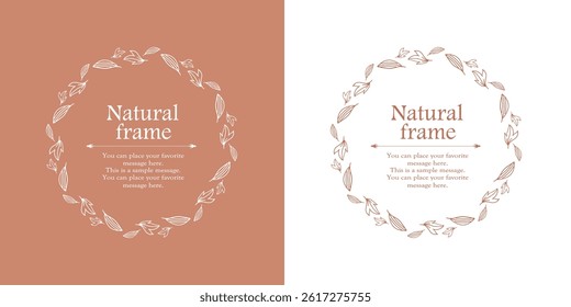 Botanical Frame Design Set for Elegant Layouts