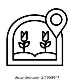 Botanical Garden icon vector illustration