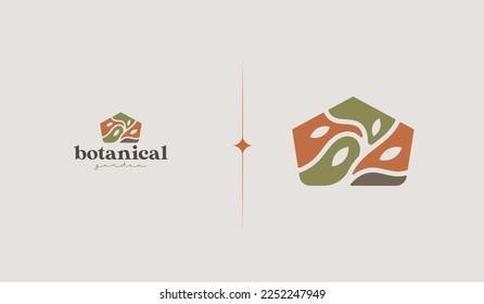 Botanical Garden Logo Template. Universal creative premium symbol. Vector illustration. Creative Minimal design template. Symbol for Corporate Business Identity
