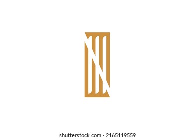 Botanical Garden Monoline Logo Vector