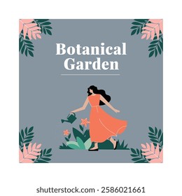 Botanical Garden Poster Template Design