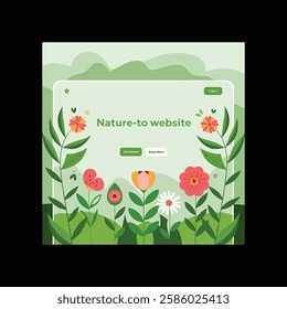 Botanical Garden Poster Template Design