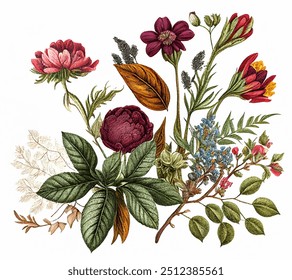 Botanical Garden Antiguas Flor. Ilustración botánica de Antiguas, ilustración de flores de Antiguas, impresión floral, arte floral de la pared,...