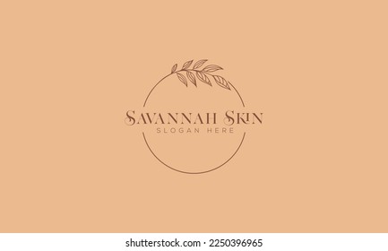 Botanical hand Drawn Logo Design Minimal Floral Hand Drawn Logo design template.