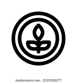 botanical icon. vector line icon for your website, mobile, presentation, and logo design.