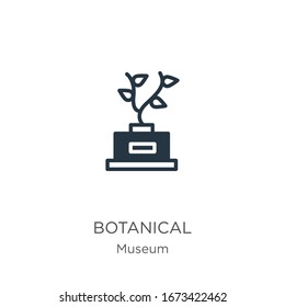 Botanische Ikone Vektorillustration. Trendy flache botanische Ikone aus der Museumssammlung einzeln auf weißem Hintergrund. Vektorillustration-Illustration kann für Web- und Mobile-Grafikdesign, Logo, eps10 verwendet werden