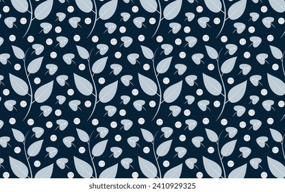 Botanical illustration pattern and background design