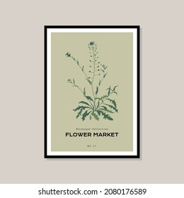 Botanical illustration print poster for your wall art collection