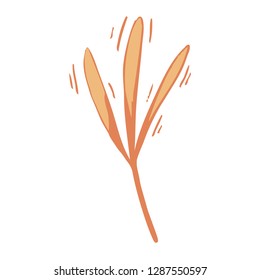 Botanical Leaf branch 4