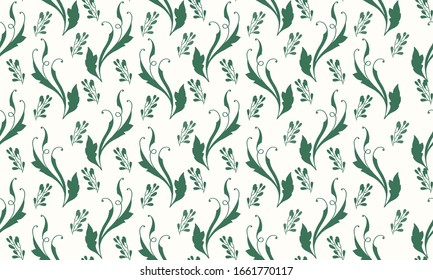 Botanical leaf design, with modern flower pattern background design.