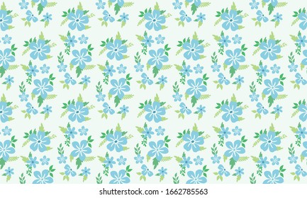 Botanical leaf design pattern background, with elegant flower decor.