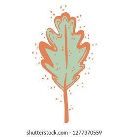 Botanical Leaf Doodle 