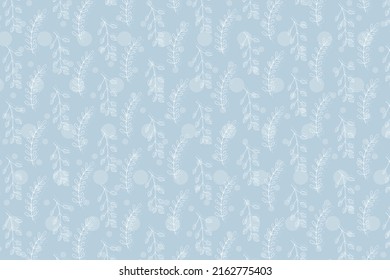 Botanical. Leaf flowers seamless pattern background for fabric and others