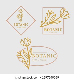 Botanical Leaf logo desain, good for your brand