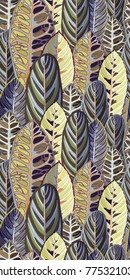 Botanical Leaf Seamless Pattern