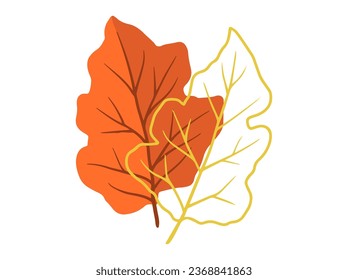 Botanical Line Art Abstract Leaf Illustration