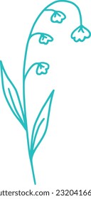 ilustración de vector de arte de línea botánica