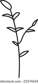 Botanical Lineart Clipart Wildflowers Clipart Floral Line Art Pencil Drawing Herbs Illustrations Minimalist Bouquets Wreath Leaves Flowers
