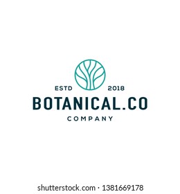 Botanical logo design concept. Universal botanical logo.