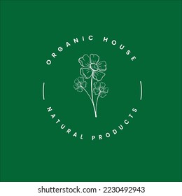 Botanical logo design Organic logo