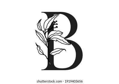 Botanical Logo Frame to be used for minimal choice