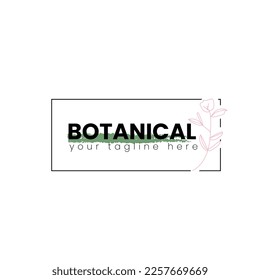 botanical logo template for spa salon skin care.