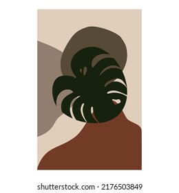 Botanical mid century art style