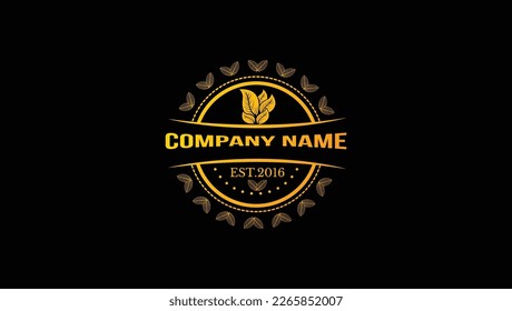 Botanical Minimal Logo Design Template