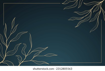Botanischer, moderner Hintergrund, Art-Deco-Tapete-Design, Stoffmuster