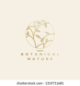 Insigne de nature botanique image vectorielle